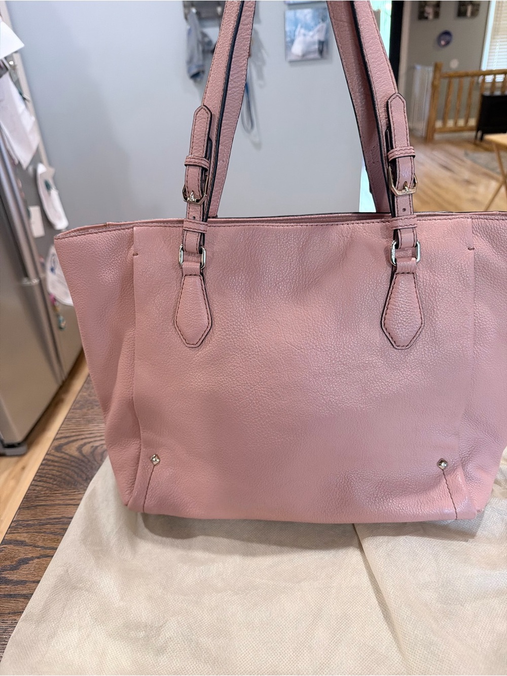 MCM Pink Leather Tote Bag - Picture 5 of 11